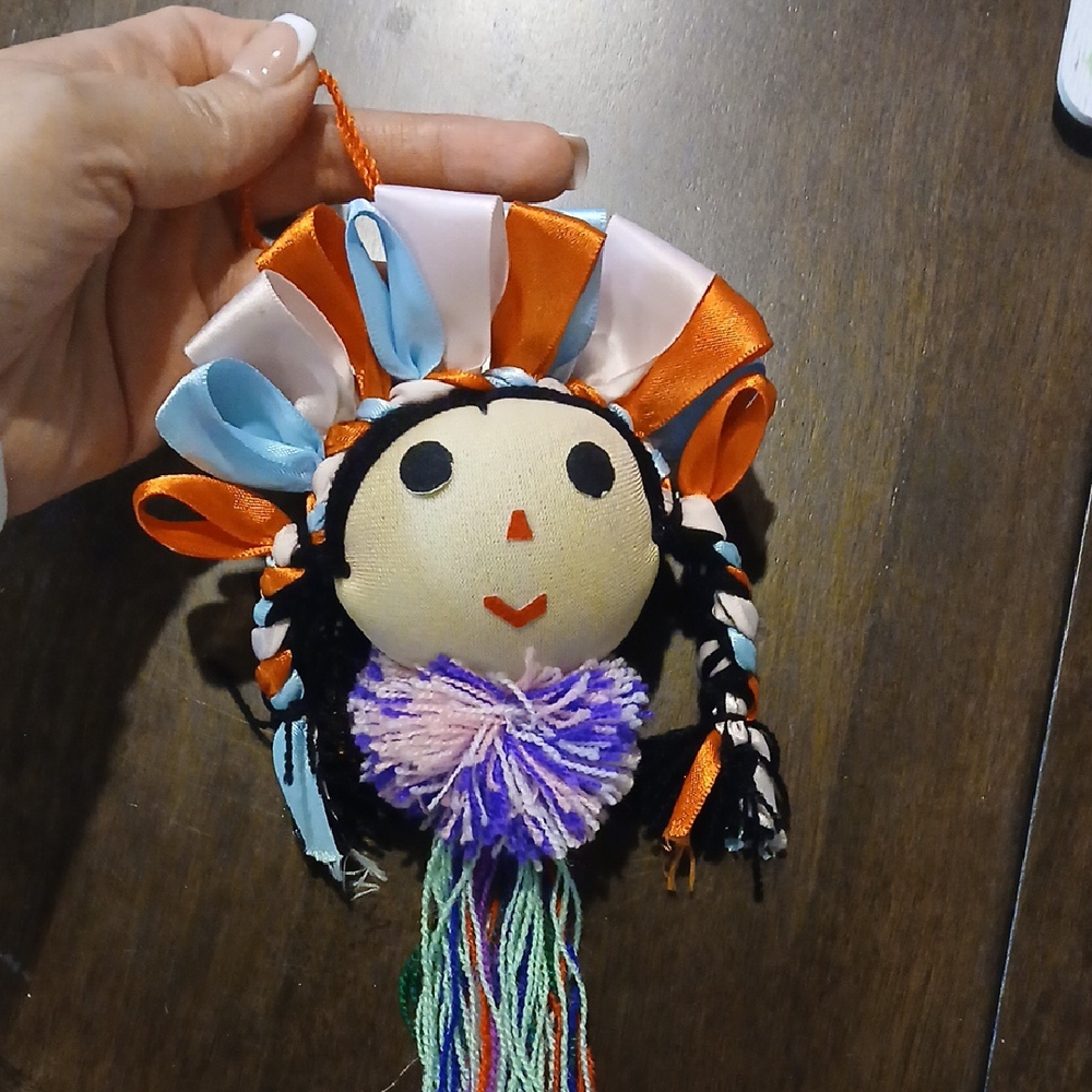 Colorful Handmade Doll Ornament